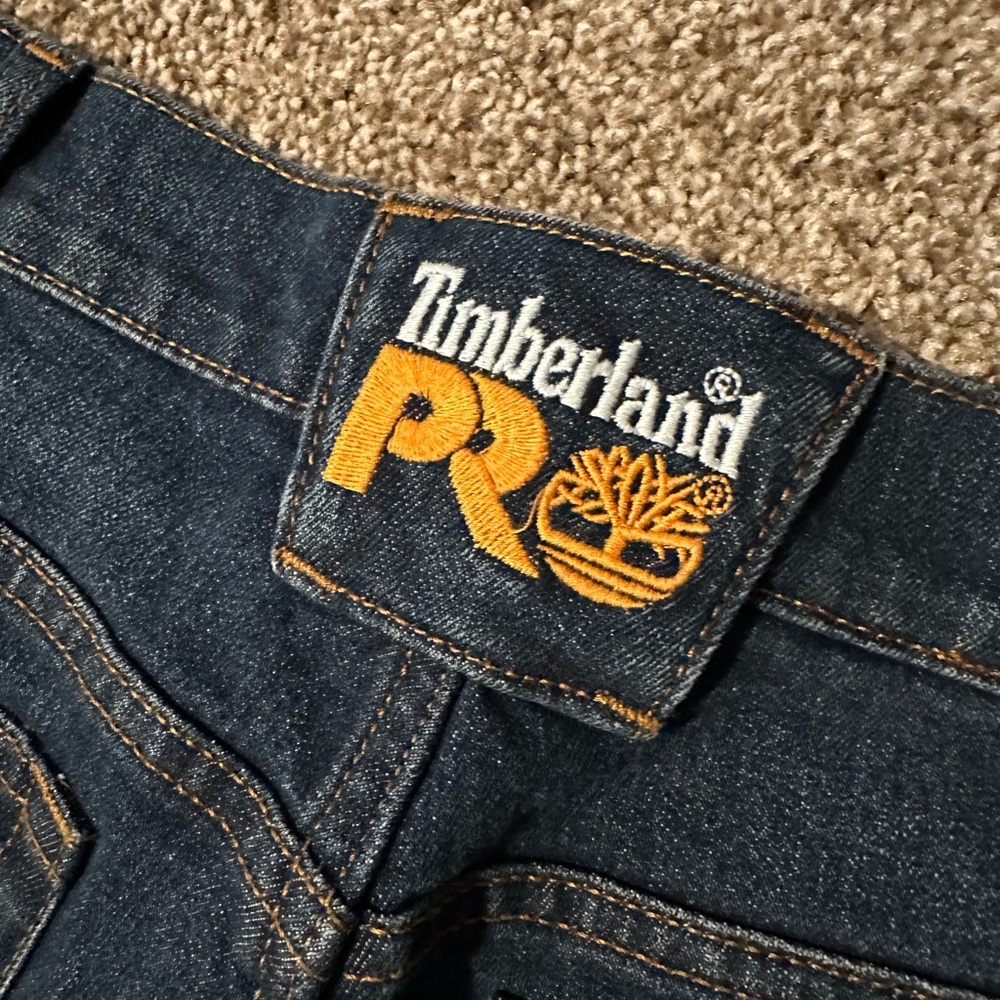 Timberland PRO Men's Dark Indigo Work Jeans with Gold Logo
